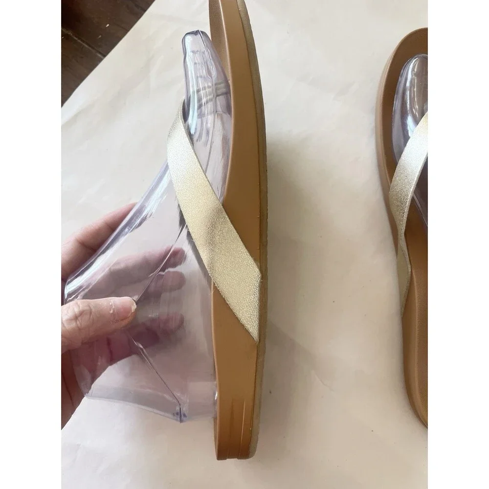Reef Cushion Bounce Court Copper Women's Flip Flop Sandals Size 9 Comfort